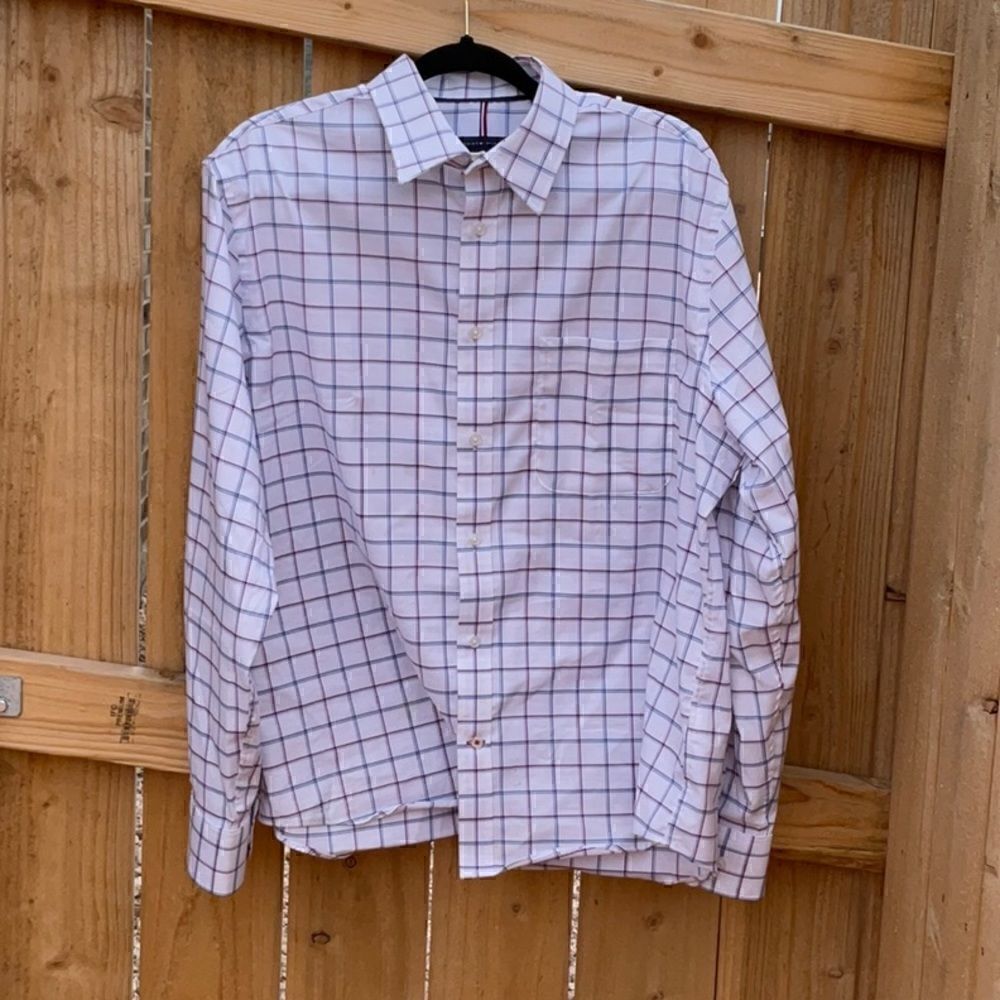 🔥 Take 50% OFF- Tommy Hilfiger Men’s Dress Shirt, Size-L